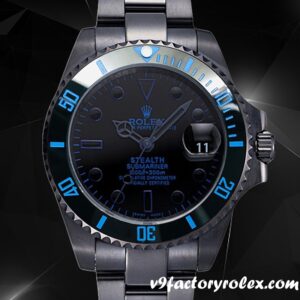 V9 Rolex Submariner Rolex Calibre Fake 2836/2813 BLSTEALTH Men's Hands and Markers