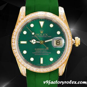V9 Rolex Submariner Rolex Calibre 2813 Men's 16613 Green-tone Automatic